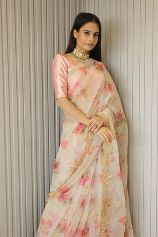 organza sarees